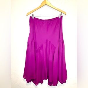 Bob Mackie Wearable Art Fuchsia Chiffon Skirt